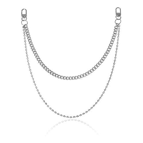 Zongha Womens Riem Cirkel Ketting Riem Hart Ketting Riem Gouden Riem Zilveren Riemen Voor Vrouwen Riem Ketting Riem Met Ketting Zilveren Riem silver,2