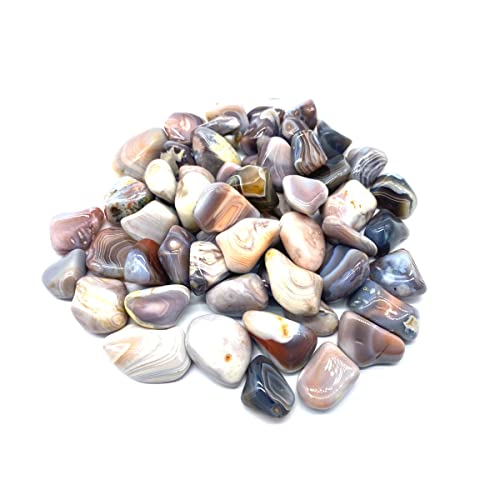 Generico TENET Botswana-agaat, geslepen geslepen geslepen steen voor helende stenen, reiki en meditatie, 18-25 mm (5)
