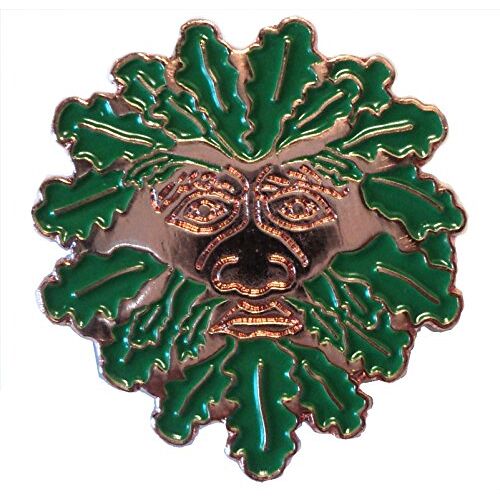 Mercmad De Green Man Pagan Keltische Mythologische Symbool Metalen Emaille Pin Badge