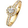 Excellent Jewelry 14K Goud Luxe Diamanten 0.62 crt. Verlovingsring Goudkleurig 17,2mm female