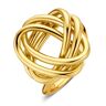 Excellent Jewelry Geelgouden Ring met Speels Ontwerp Goudkleurig 19mm female