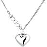 YEAMKE S925 sterling zilveren ster gestikte kralenketting liefde hart bang bang zijketting ketting