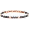 BREIL bracciale Ceramic Brick acciaio finitura IP rosa ceramica TJ3271