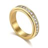 LYPOCS Vikanda Thermogenic Moissanite Spinner Ring,Vikanda Moissanite Spinner Ring,Relieve Anxiety Stress for Men Women Finger Ring (8,Gold)