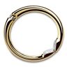 Clipa 2 Handtas Hanger, gepolijst hematiet opent in een sterke haak sluit in een ring, Gepolijst goud, One Size 72 mm