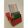 Danish Bridge Supply SuperBridgeBox Bridge Boxes for Bieden (Rood), set van 4 met 100% plastic biedkaarten. Ontworpen voor zowel links- als rechtshandige spelers.