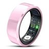 NJDQFA Fitnesstracker met APP, draagbare fitness-slaaphartslagtrackerring met oplaadcompartiment, slimme ring voor heren en dames,Roze,10（19.8mm）