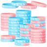 Beelooom Geslacht onthullende armbanden, inclusief teamboyarmbanden en teammeisjesarmbanden voor genderonthullingsfeest (40 stuks) B