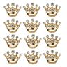 LUOEM Kroon broche pin kristal broche sjaals welving kraag pin corsage boeket kit bruiloft party broche pin 12 stuks