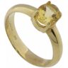 Christian Gouden ring met citrien Geel Goud One Size Female