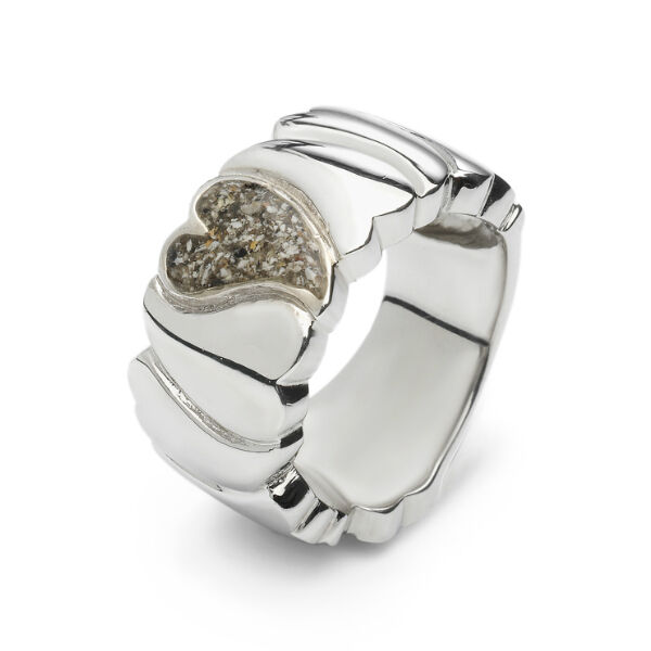 Ring van zilver met Hart askamer