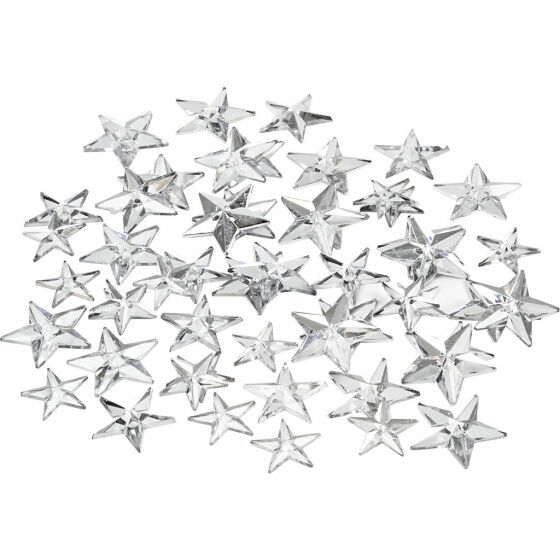 Creative strasstenen sterren 11x12x16mm zilver 360 stuks - Zilver
