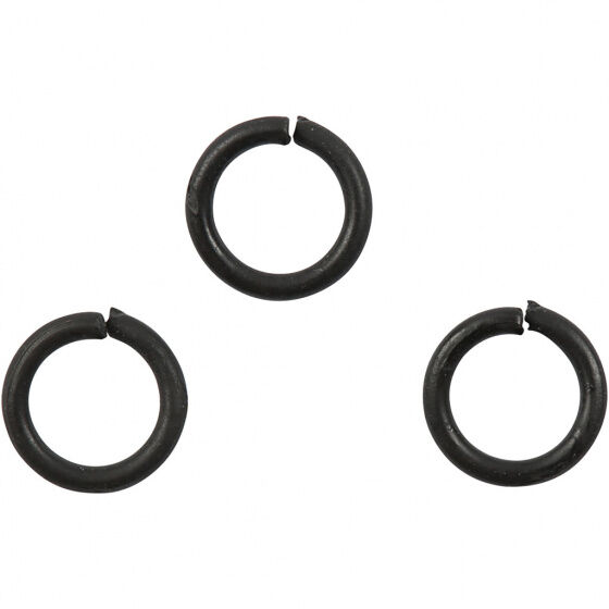Creotime ringen zwart 1 x 5 x 7 mm 50 stuks - Zwart