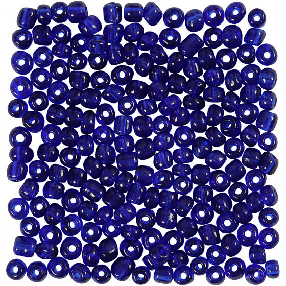 Creotime Rocailles kobalt blauw 25 gram - Blauw