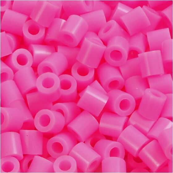 Creotime strijkkralen neon roze 6000 stuks - Roze