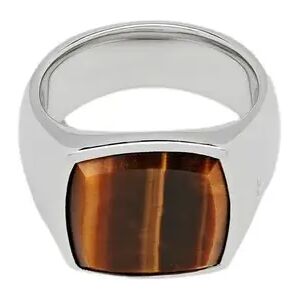 Tom Wood Jewellery Cushion Tiger Eye Ring Sølv  male 58