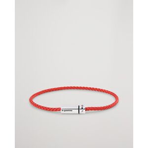 LE GRAMME Nato Cable Bracelet Red/Sterling Silver 7g
