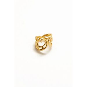 Desigual Zalio gold plated organic shape ring - MATERIAL FINISHES - M