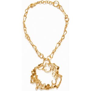 Desigual Zalio gold plated message necklace - MATERIAL FINISHES - U