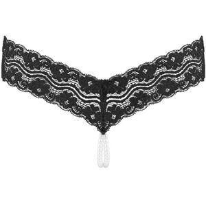 Underneath - Mira Crotchless G-Streng M/ Perler - S/m