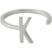 Design Letters Ring Silver A-Z K
