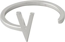 Design Letters Ring Silver A-Z V