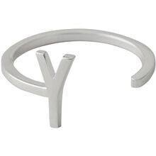 Design Letters Ring Silver A-Z Y