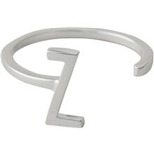 Design Letters Ring Silver A-Z Z
