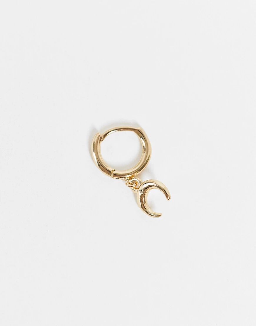 Accessorize single horseshoe hoop earring in gold  Gold