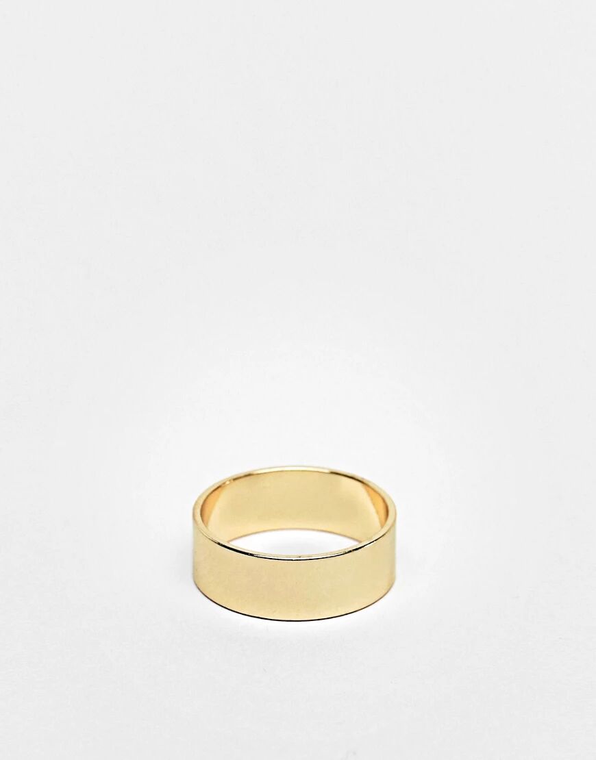 ASOS DESIGN band ring in gold tone  Gold