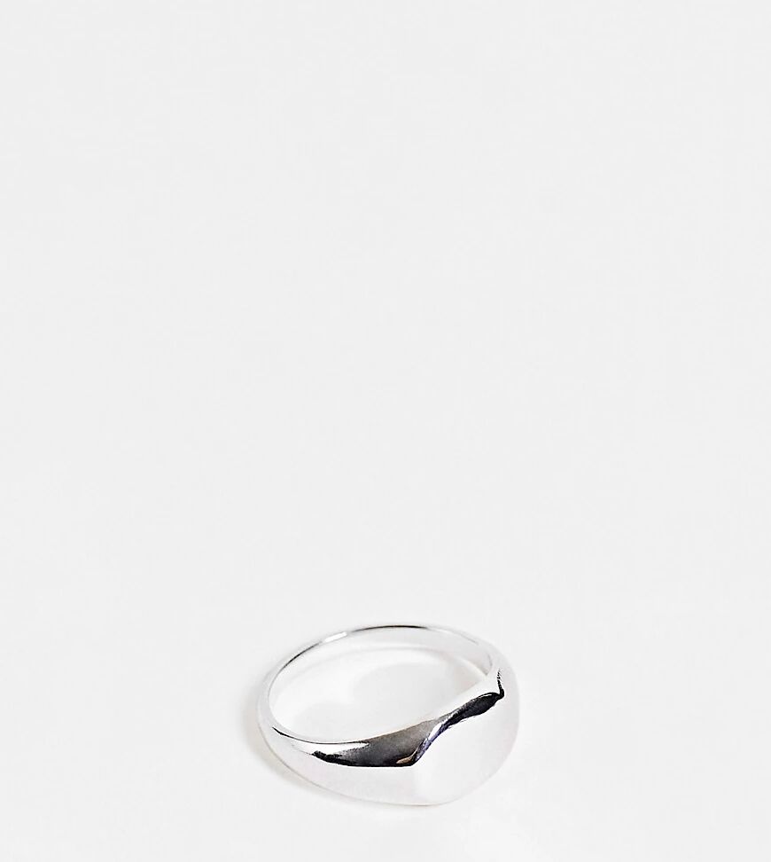 ASOS DESIGN sterling silver classic signet ring  Silver