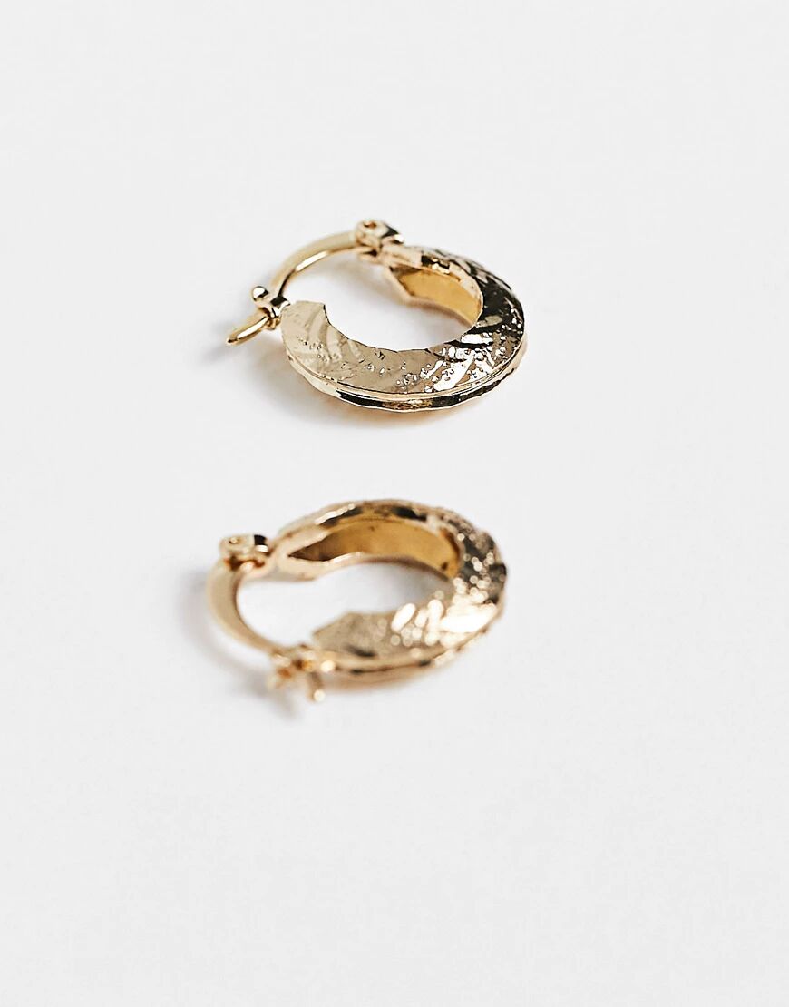 Bloom and Bay Bloom & Bay hinge hoop earrings-Gold  Gold