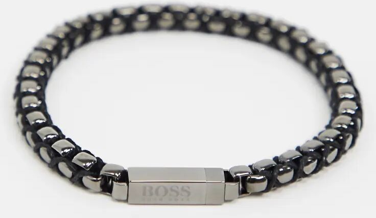 Boss IP plated chain bracelet in silver 1580093M  Silver