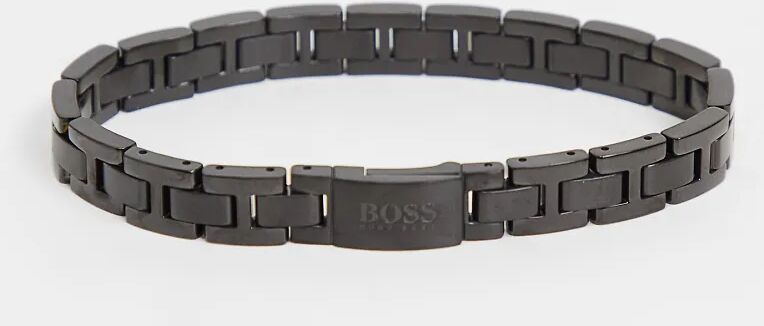 Boss stainless steel bracelet in black  Black