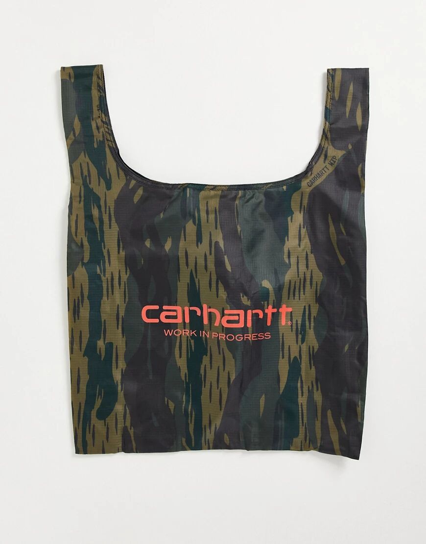 Carhartt WIP keychain ripstop shopping bag in camo-Multi  Multi