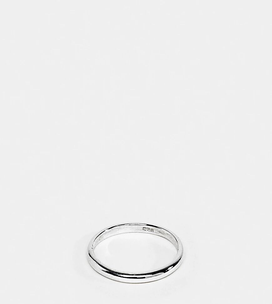 DesignB London DesignB band ring in sterling silver exclusive to asos  Silver