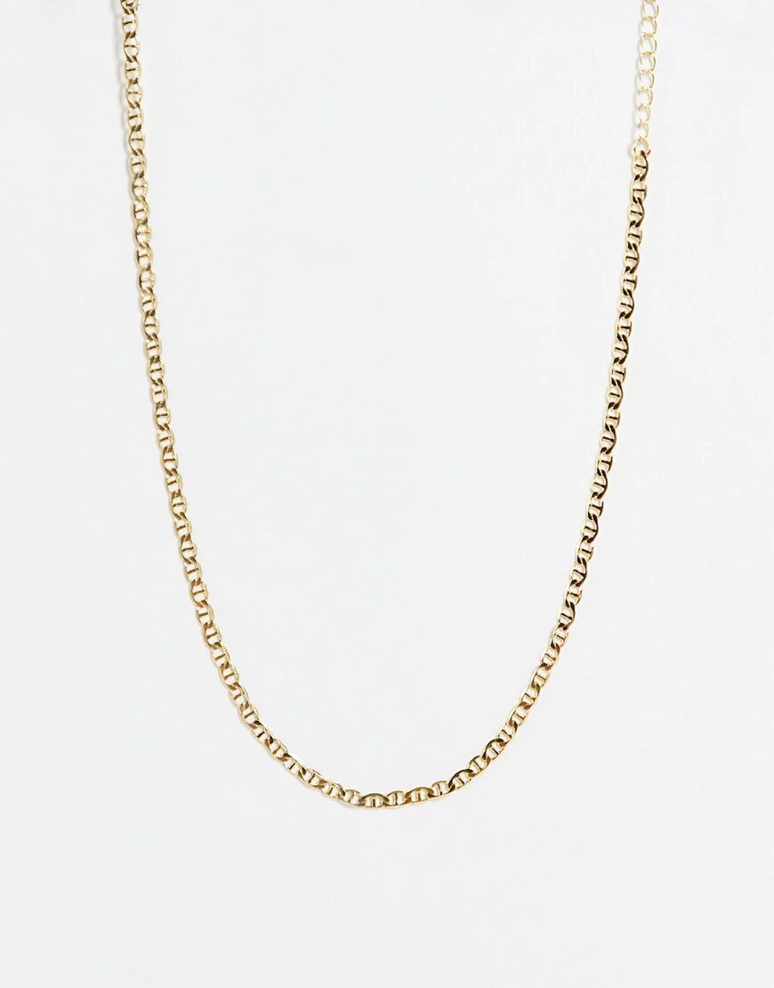 DesignB London fine chain necklace in gold  Gold