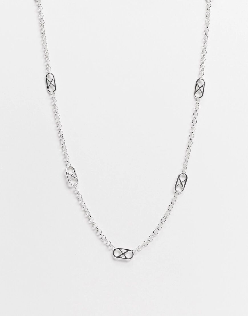 Icon Brand chain infinity necklace in silver  Silver