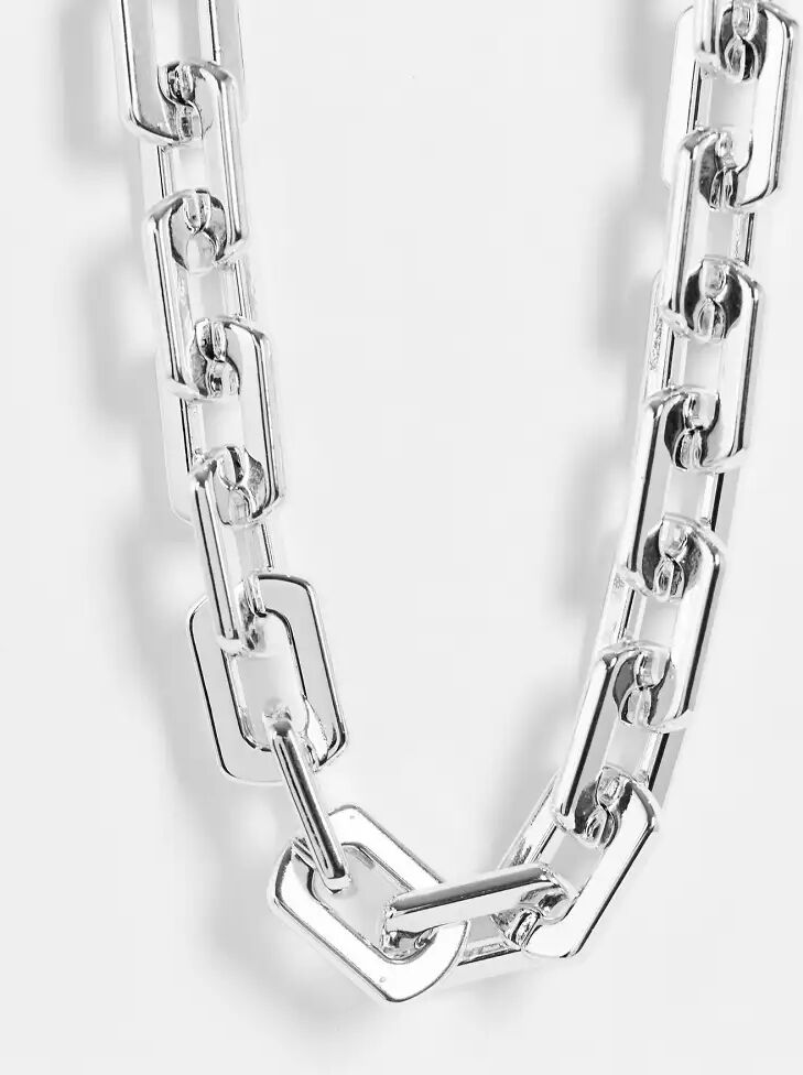 Liars & Lovers super chunky chain necklace in silver  Silver