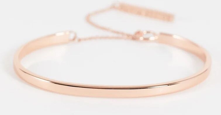 Olivia burton Engravable Drop Bar Bracelet in rose gold  Gold