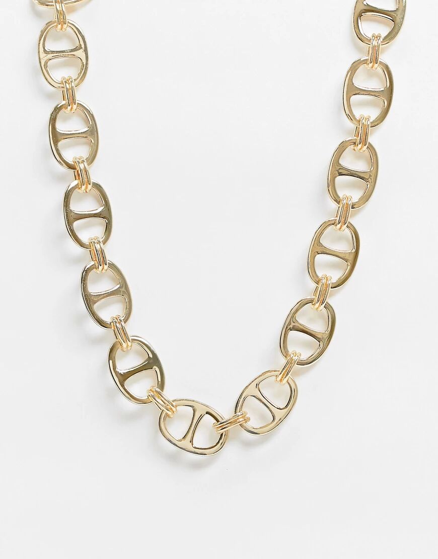 Pieces chunky link necklace in gold  Gold