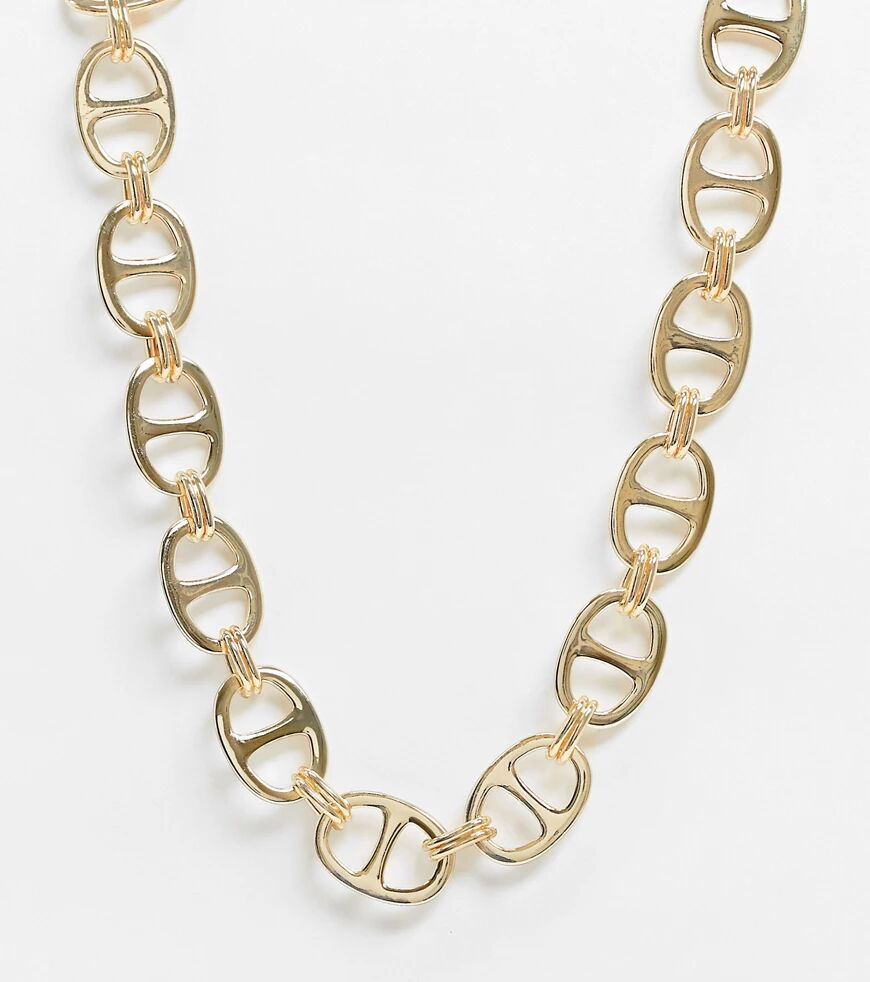 Pieces chunky link necklace in gold  Gold