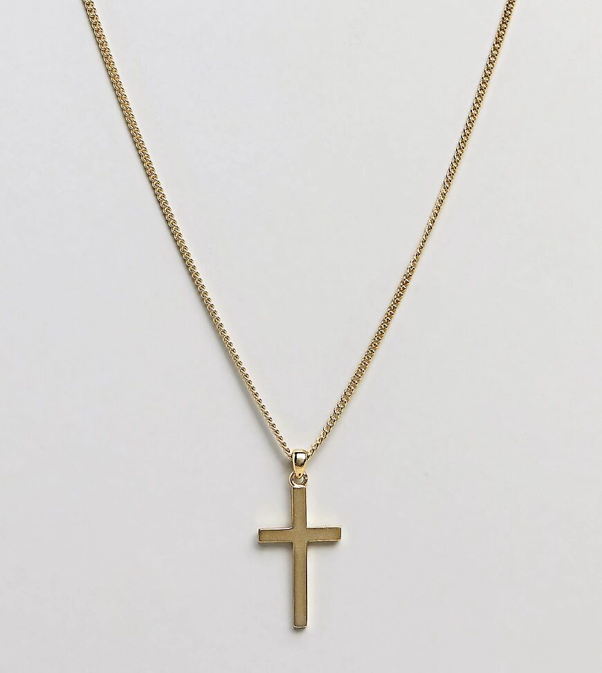 Serge DeNimes cross necklace sterling silver with 14k gold plating  Gold