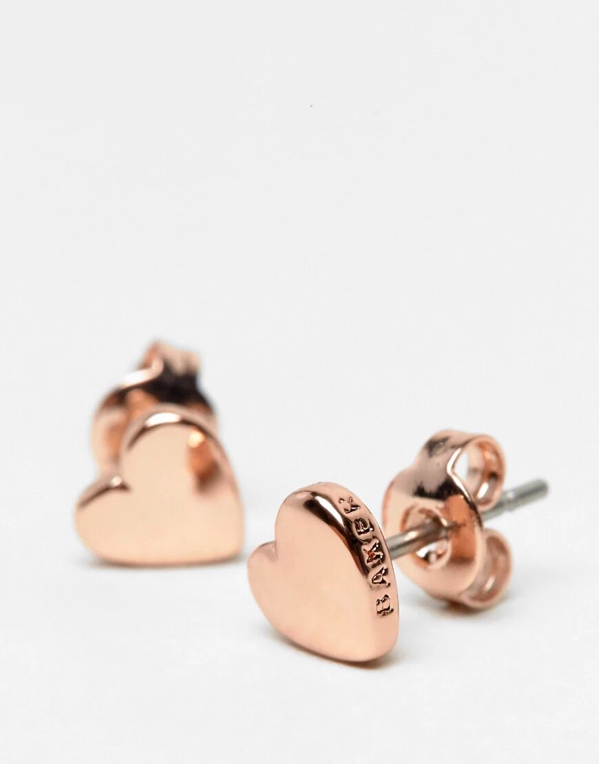 Ted Baker Harly Tiny Heart Stud Earrings-Gold  Gold
