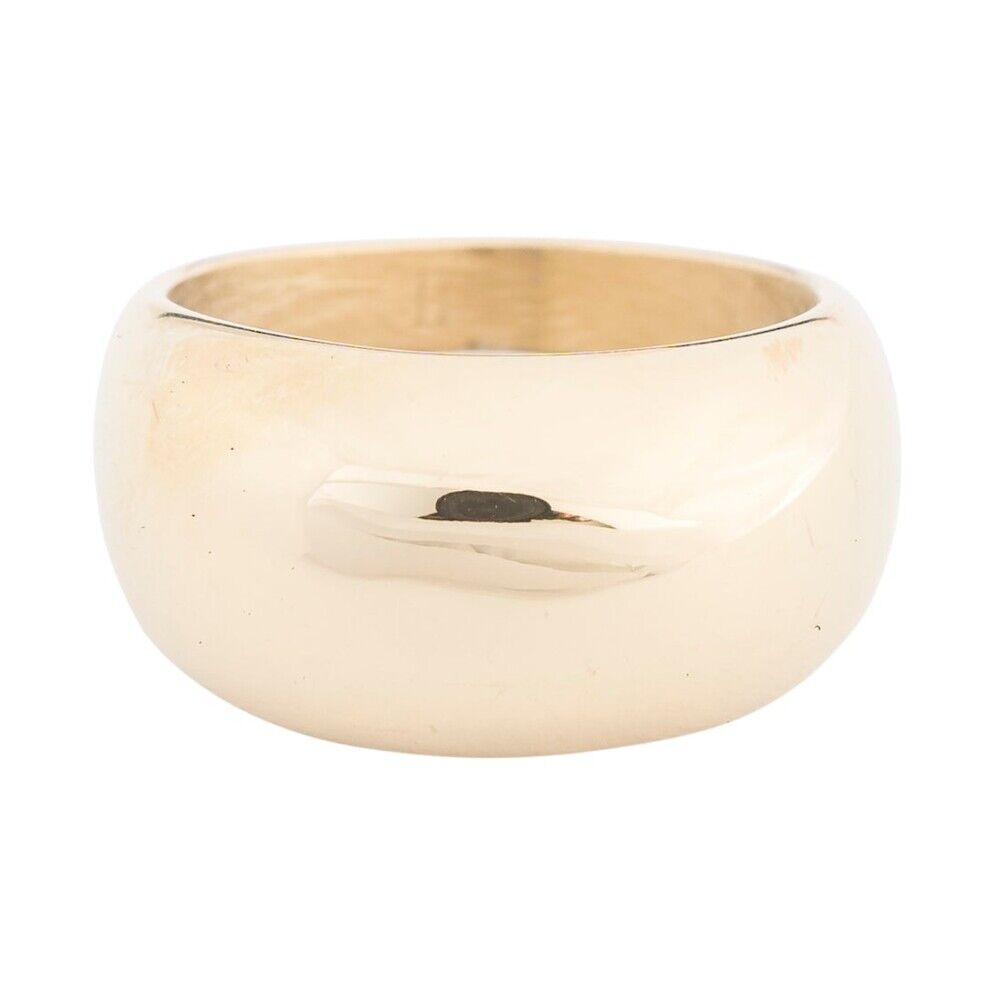 Dark Chunky Ring Gold Beige Female