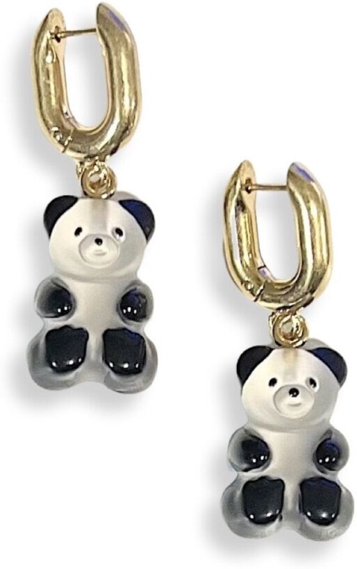 Balenciaga Gummy bear hoop earrings Hvit Female