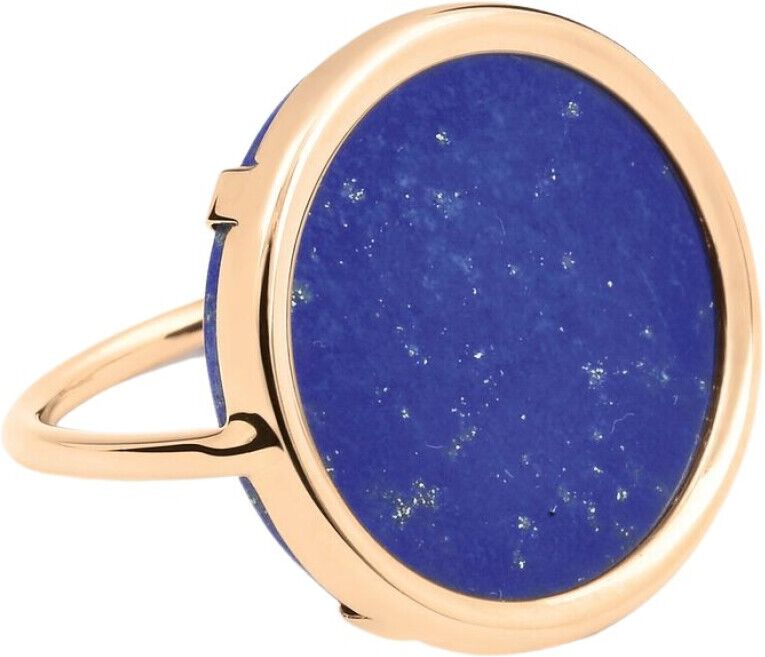 Ginette NY Lapis Disc Ring Blå Female