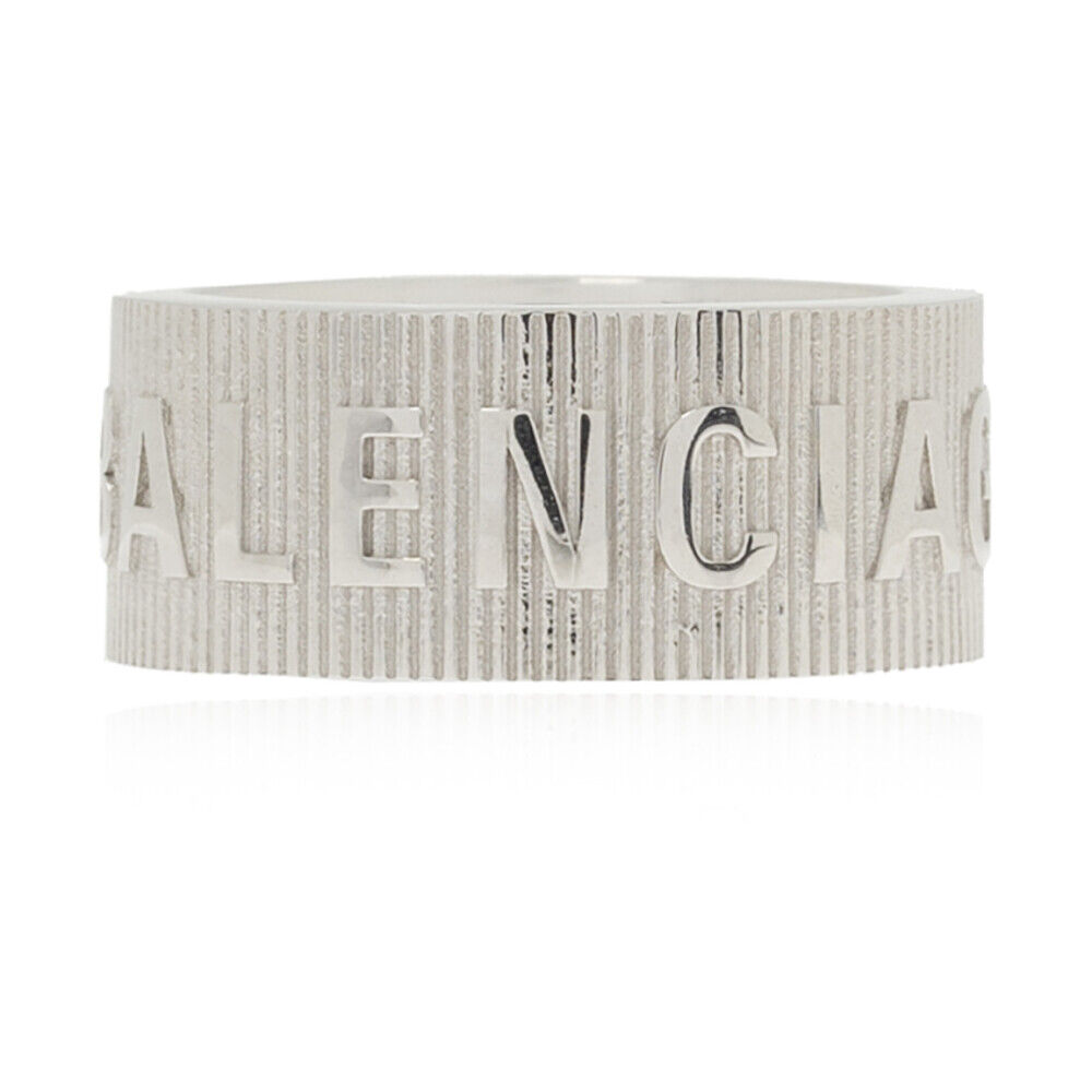 Balenciaga Ring with logo Grå Female