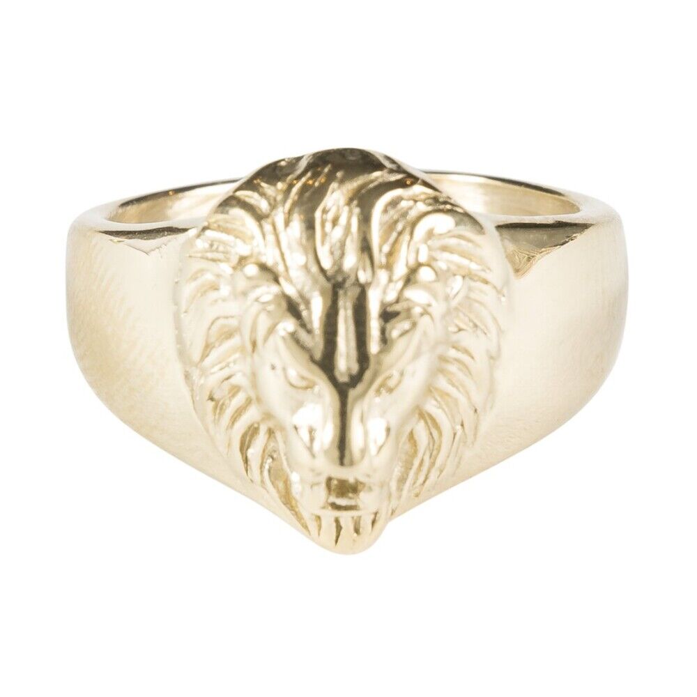 Dark Lion Ring Gold Gul Female