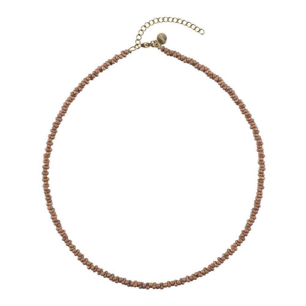 Dark Peanut Necklace Brun Female